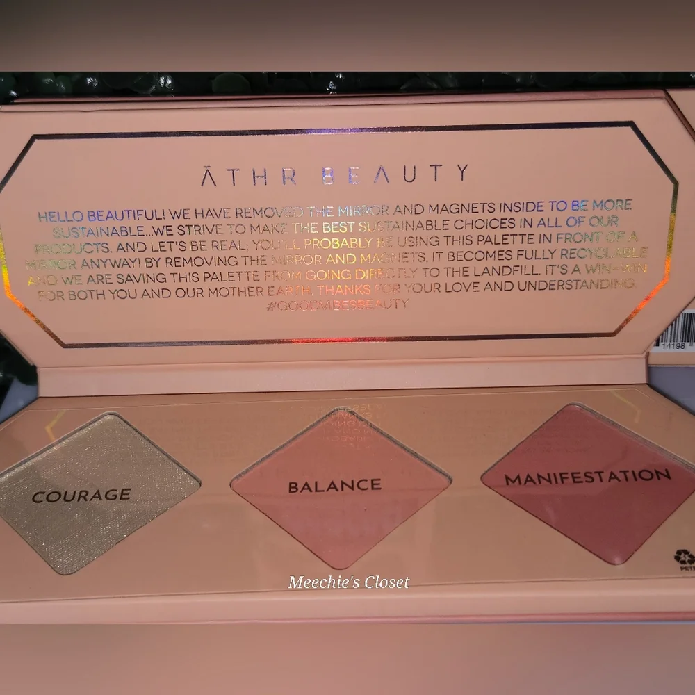 ATHR Beauty Amber Crystal Charged Cheek Palette New In Box